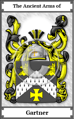 Gartner Family Crest Download (JPG)  Book Plated - 150 DPI