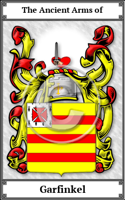 Garfinkel Family Crest Download (JPG)  Book Plated - 150 DPI