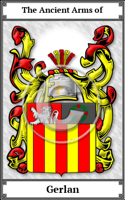 Gerlan Family Crest Download (JPG)  Book Plated - 150 DPI