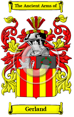 Gerland Family Crest/Coat of Arms
