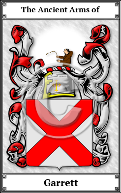Garrett Family Crest Download (JPG)  Book Plated - 150 DPI