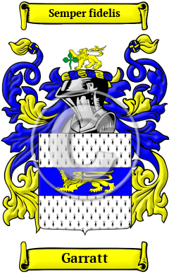 Garratt Family Crest/Coat of Arms