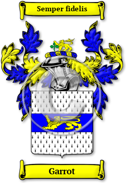 Garrot Family Crest Download (jpg) Legacy Series - 150 DPI
