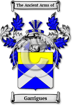 Garrigues Family Crest Download (jpg) Legacy Series - 150 DPI