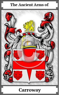 Carroway Family Crest Download (JPG)  Book Plated - 150 DPI