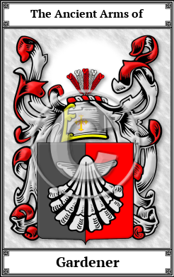 Gardener Family Crest Download (JPG) Book Plated - 600 DPI