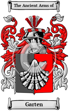 Garten Family Crest/Coat of Arms
