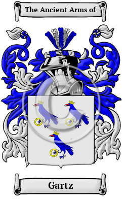 Gartz Family Crest/Coat of Arms