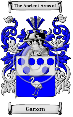 Garzon Family Crest/Coat of Arms