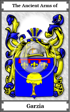 Garzia Family Crest Download (JPG)  Book Plated - 150 DPI