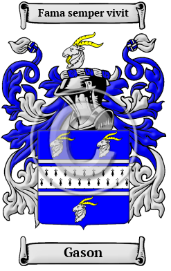 Gason Family Crest/Coat of Arms