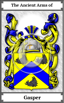Gasper Family Crest Download (JPG)  Book Plated - 150 DPI