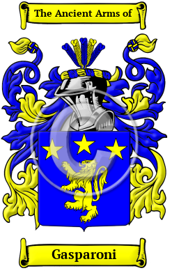 Gasparoni Family Crest/Coat of Arms