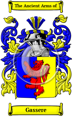 Gassere Family Crest/Coat of Arms