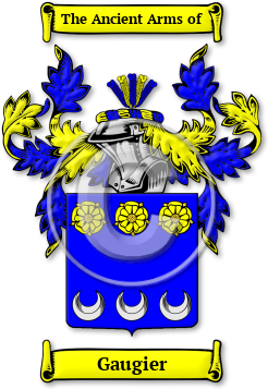 Gaugier Family Crest Download (JPG) Legacy Series - 600 DPI