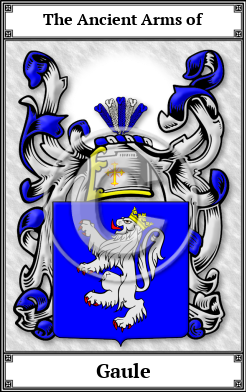 Gaule Family Crest Download (JPG) Book Plated - 600 DPI