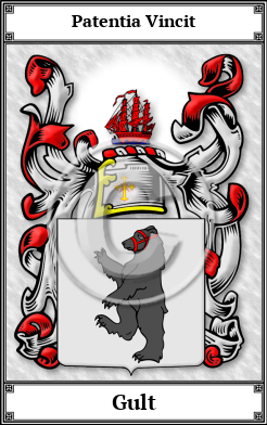 Gult Family Crest Download (JPG)  Book Plated - 150 DPI