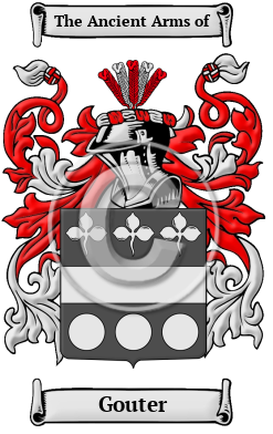 Gouter Family Crest/Coat of Arms