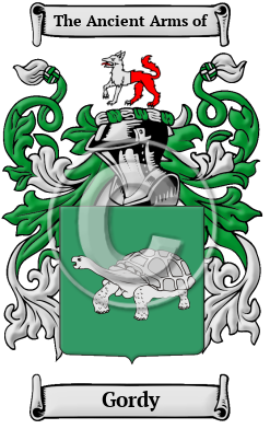 Gordy Family Crest/Coat of Arms