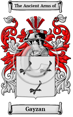 Gayzan Family Crest/Coat of Arms