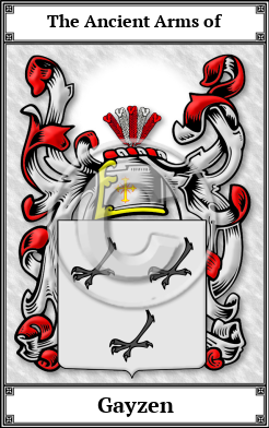 Gayzen Family Crest Download (JPG)  Book Plated - 150 DPI