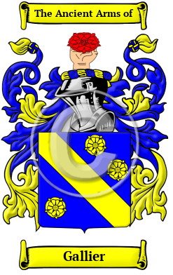 Gallier Family Crest/Coat of Arms