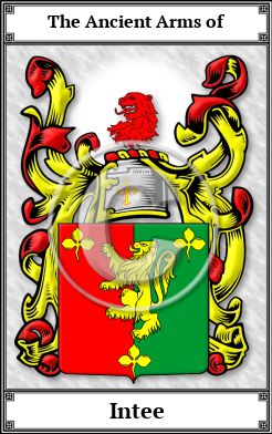 Intee Family Crest Download (JPG)  Book Plated - 150 DPI