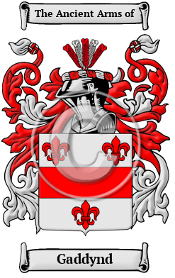 Gaddynd Family Crest/Coat of Arms