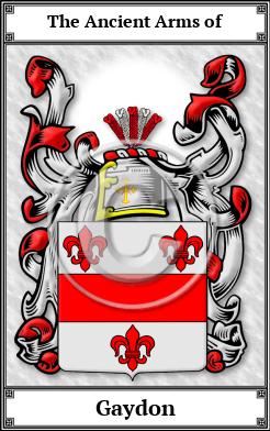 Gaydon Family Crest Download (JPG)  Book Plated - 150 DPI