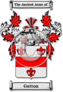 Gutton Family Crest Download (jpg) Legacy Series - 150 DPI