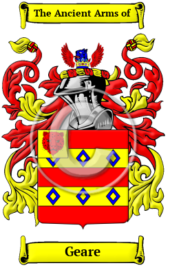 Geare Family Crest/Coat of Arms