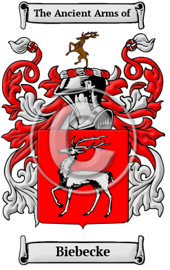 Biebecke Family Crest/Coat of Arms
