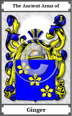 Ginger Family Crest Download (JPG)  Book Plated - 150 DPI