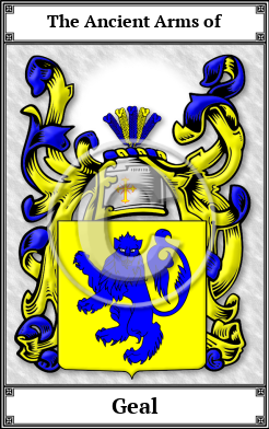 Geal Family Crest Download (JPG)  Book Plated - 150 DPI