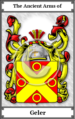Geler Family Crest Download (JPG) Book Plated - 600 DPI