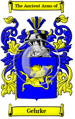 Gehrke Family Crest/Coat of Arms