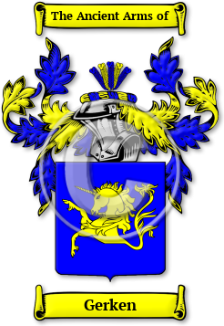 Gerken Family Crest Download (JPG) Legacy Series - 600 DPI