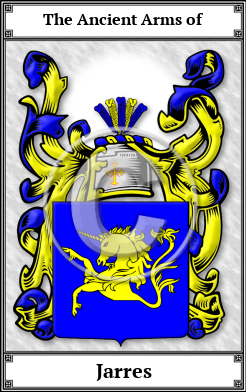 Jarres Family Crest Download (JPG)  Book Plated - 150 DPI