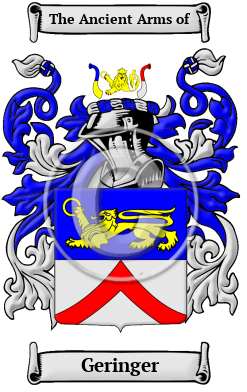Geringer Family Crest/Coat of Arms