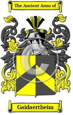 Gaidaertheim Family Crest/Coat of Arms