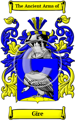 Gire Family Crest/Coat of Arms