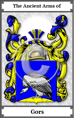 Gors Family Crest Download (JPG)  Book Plated - 150 DPI