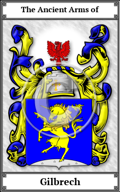 Gilbrech Family Crest Download (JPG) Book Plated - 300 DPI