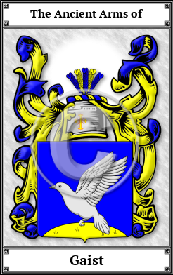 Gaist Family Crest Download (JPG) Book Plated - 600 DPI
