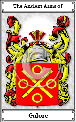 Galore Family Crest Download (JPG)  Book Plated - 150 DPI