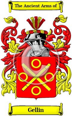 Gellin Family Crest/Coat of Arms