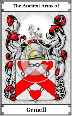 Gemell Family Crest Download (JPG) Book Plated - 300 DPI