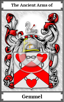 Gemmel Family Crest Download (JPG) Book Plated - 150 DPI