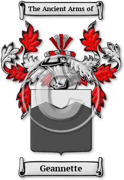 Geannette Family Crest Download (jpg) Legacy Series - 150 DPI
