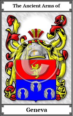 Geneva Family Crest Download (JPG)  Book Plated - 150 DPI